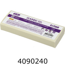 Пластилін ZiBi CLASSIC скульптурний 250 г білий (20) ZB.6283