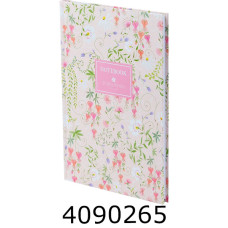 Блокнот А5 96 арк. Axent клітка обкл. тв.  TR Floral 1 (20) 8457-10-A-TR