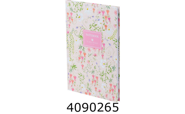 Блокнот А5 96 арк. Axent клітка обкл. тв.  TR Floral 1 (20) 8457-10-A-TR