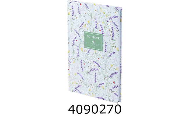 Блокнот А5 96 арк. Axent клітка обкл. тв. TR Floral 3 (20) 8457-12-A-TR