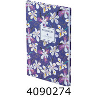 Блокнот А5 96 арк. Axent клітка обкл. тв. TR Floral 5 (20) 8457-14-A-TR