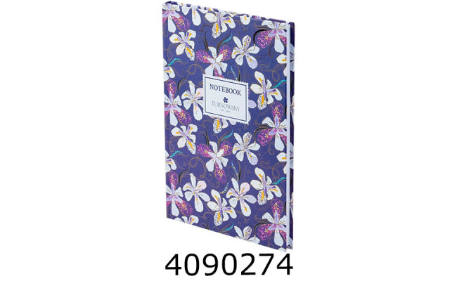 Блокнот А5 96 арк. Axent клітка обкл. тв. TR Floral 5 (20) 8457-14-A-TR
