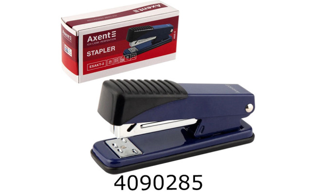 Степлер №24/6 AXENT Exakt-2 метал. 25 арк. синій (12) 4925-02-A