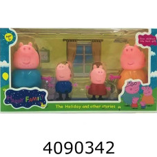 Герої Peppa Pig 4шт в коробці 32*22*7см (60/120) 7950