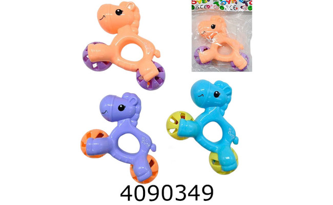 Брязкальце ручне в кульку 3 кольори 13*15см (300/600) 929-84A