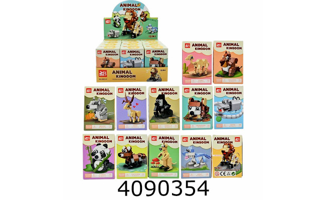 Конструктор Animal Тварини 12 видів 48-54дет. 23*19*11см (12/240/480) 88041