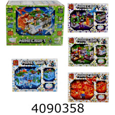 Конструктор Minecraft 235дет в коробці 4 види 29*21*18см (4/40/80) GT-124