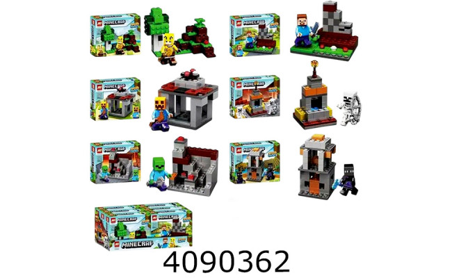Конструктор Minecraft 57-62дет в коробці 40*12*16см (108/216) 81004B