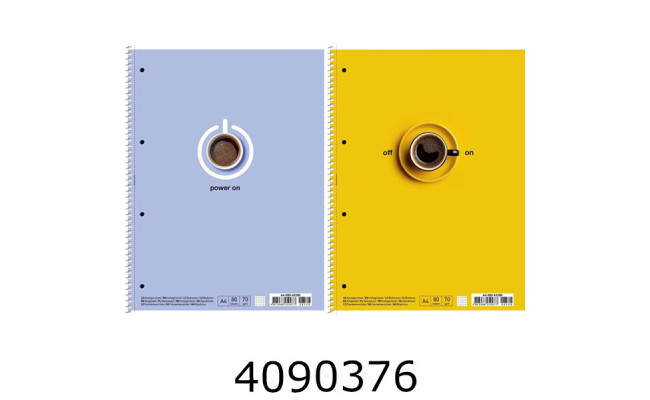 Канц. книга на спір. 80 арк. кл. Школярик Student картон ВД-лак (4/36) A4-080-6528K