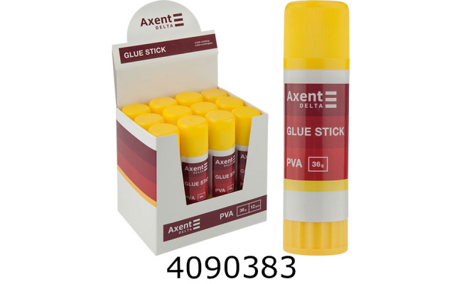 Клей-олівець Axent PVP 36г (12) D7134
