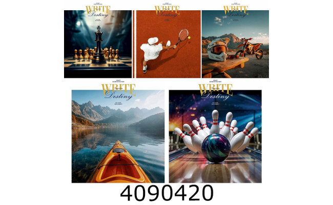 Зошит шк. 96 арк. лін. Школярик виб. УФ лак  (5/100) 096-3765L