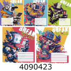 Зошит шк. 12 арк. лін. Школярик Star виб.УФ-лак  (30/360) 012-3492L