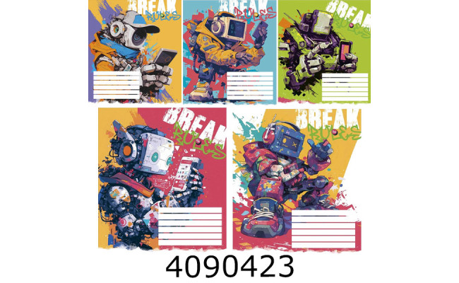 Зошит шк. 12 арк. лін. Школярик Star виб.УФ-лак  (30/360) 012-3492L