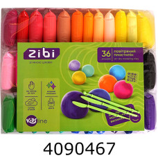 Пластилін повітряний 36 кол. *10г + стеки ZiBi KIDS Line (40) ZB.6298