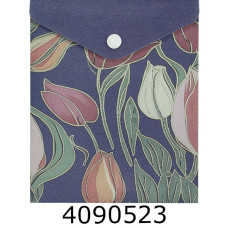Папка конверт на кнопці А6 Buromax GARDEN ARABESKI синя (6) BM.3922-02-1