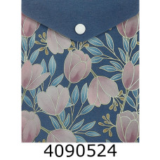 Папка конверт на кнопці А6 Buromax GRACE ARABESKII синя (6) BM.3922-02-2