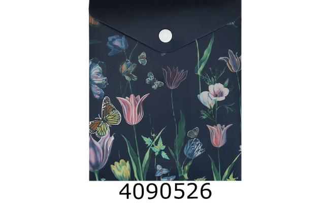 Папка конверт на кнопці А6 Buromax GLADE ARABESKI синя (6) BM.3922-02-4