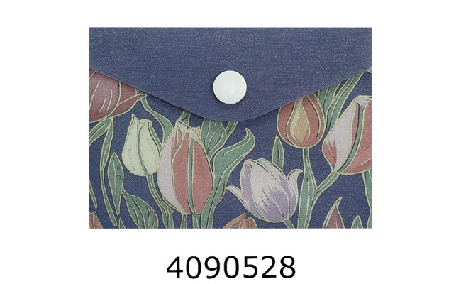 Папка конверт на кнопці A7 Buromax GARDEN ARABESKI синя (12) BM.3923-02-1