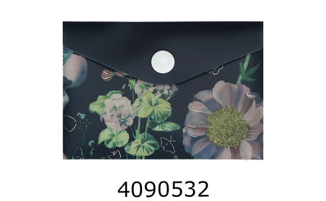 Папка конверт на кнопці A7 Buromax GROVE ARABESKI синя (12) BM.3923-02-5