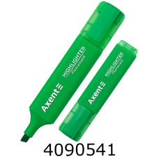 Маркер текст. Axent Highlighter 1-5 мм клиноп. зелений (12/144) 2537-04-A