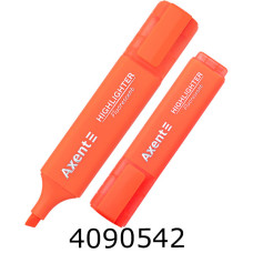 Маркер текст. Axent Highlighter 1-5 мм клиноп. неон помаранч. (12/144) 2537-12-A