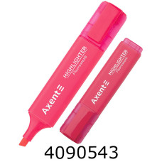 Маркер текст. Axent Highlighter 1-5 мм клиноп. рожевий (12/144) 2537-10-A