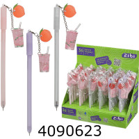 Ручка гелева дитяча ZiBi PEACH SMOOTHIE 0,5 мм, синя ZB.22116