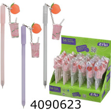 Ручка гелева дитяча ZiBi PEACH SMOOTHIE 0,5 мм, синя ZB.22116
