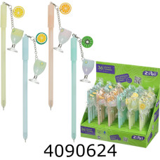 Ручка гелева дитяча ZiBi CITRUS COCTAIL 0,5 мм, синя ZB.22117