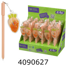 Ручка гелева дитяча ZiBi CARROT 0,5 мм, синя ZB.22121
