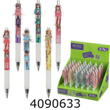 Ручка гелева дитяча ZiBi STYLISH GIRLS 0,5 мм, синя ZB.22127