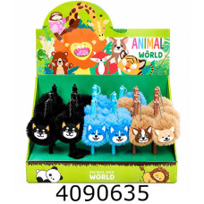 Ручка гелева дитяча ZiBi FLUFFY PUPPIES05 мм синя (24) ZB.22130