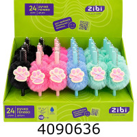 Ручка гелева дитяча ZiBi FLUFFY PAWS 0,5 мм, синя (24) ZB.22131