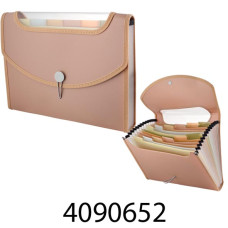 Портфель на 13 відд. Buromax MORANDI STYLE капучино (12) BM.3739-32