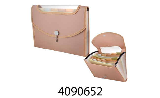 Портфель на 13 відд. Buromax MORANDI STYLE капучино (12) BM.3739-32
