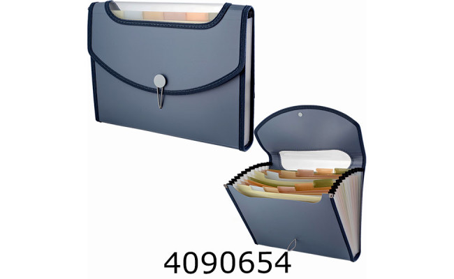 Портфель на 13 відд. Buromax MORANDI STYLE маренго (12) BM.3739-53