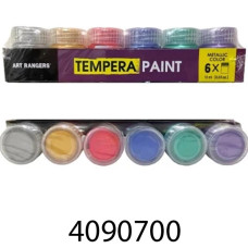 Фарби водорозчинні TEMPERA Metallic ART RANGERS 6кол.*15мл (PT23.06015.A ) (6) L03WXPT23