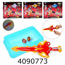 Гра Beyblade 2шт, арена, запускалка-меч, 4 кольори, в коробці 47*43*6см (12/24) HZY777-20A