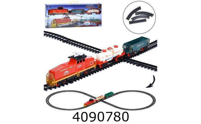 Залізниця на батар. музична в коробці світ. 60*35*6см (18) 2099-2