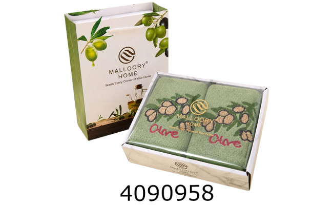Рушник мікрофібра для кухні ціна за 2 шт 35*75 см оливка 29644/03