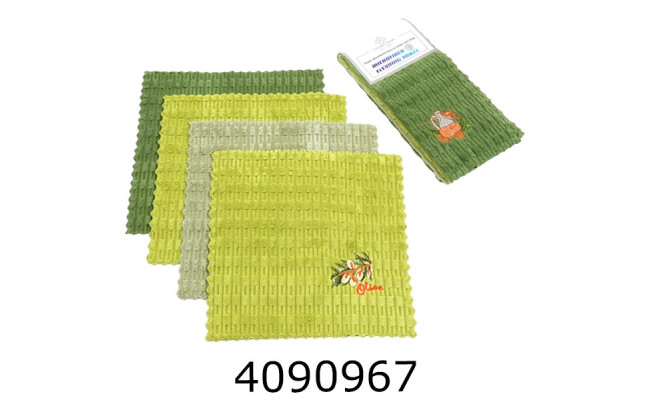 Серветка мікрофібра для кухні 30*30 см ціна за 4 шт 29939