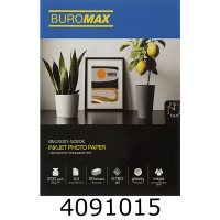 Фотопапір глянцевий PRO 200г А4 20 арк. BUROMAX (д/струм. принтерів) BM.2220-5020K