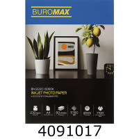 Фотопапір глянцевий PRO 230г А4 60 арк. BUROMAX (д/струм. принтерів) BM.2220-6060K