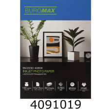 Фотопапір глянцевий PRO 180г 10х15см 60арк. BUROMAX BM.2230-4060K
