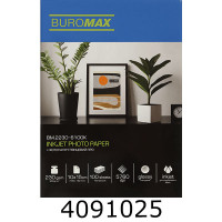 Фотопапір глянцевий PRO 230г 10х15см 100арк. BUROMAX BM.2230-6100K