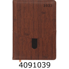 Щоденник А5 дат. 2027р. Buromax EMBER 336 арк. штуч.шкіра/поролон темно-коричневий BM.211002-19