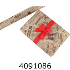 Папір подар. 70*800см Газета коричнева  70г/квм 255-5089