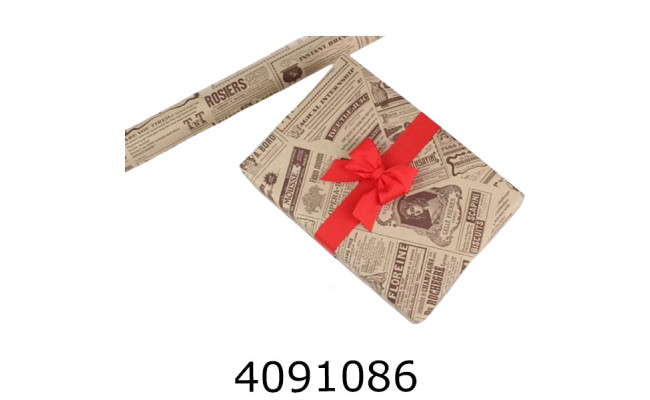 Папір подар. 70*800см Газета коричнева  70г/квм 255-5089