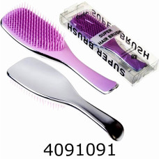 Щітка для волосся Superbrush матова в слюді 22см чорна та срібна () 216615/216639