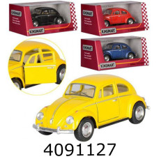 Машинка метал. Volkswagen Classical Beetle 1967 Kinsmart (24) 5057 W
